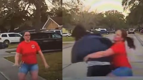 Madre DESCUBRE a hombre espiando a su hija por la ventana y lo taclea