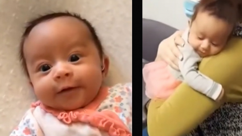 VIDEO: Bebé sorda escucha por primera vez la voz de mamá con canción