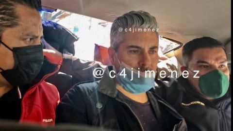 Difunden fotos del arresto del actor Ricardo Crespo