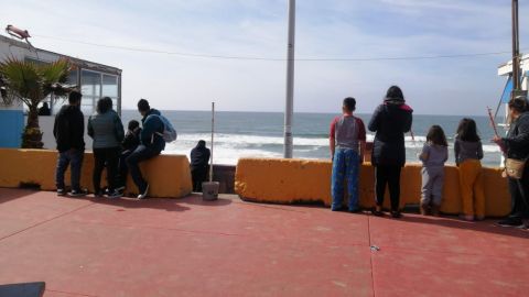 Ciudadanos realizan ''paseos de lejitos'' en playas de Tijuana