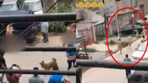 VIDEO: Vecinos atrapan a ladrones y los hacen correr DESNUDOS