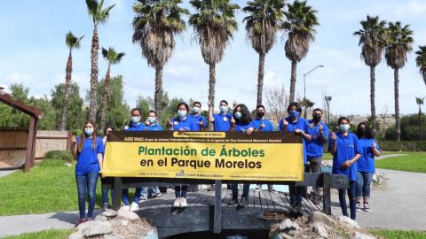Realiza Simpatt reforestación en parque Morelos