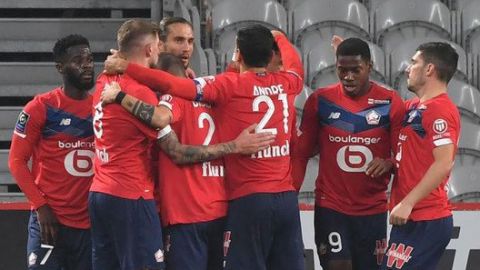 Lille vapulea a Lorient y sigue de líder en Francia