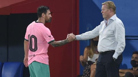 Koeman pide a jugadores del Barça que den un paso al frente y ayuden a Messi