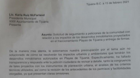 ''No hay quien pare la obra'', vecinos de la Cañada Azteca en Playas de Tijuana