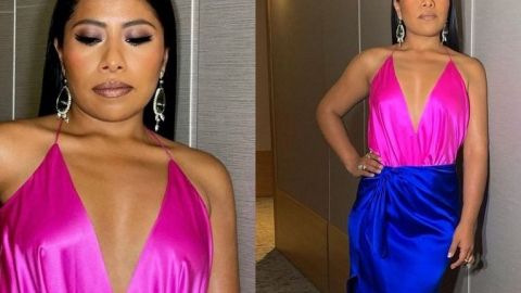¡Espectacular! El 'look' de Yalitza Aparicio para los Globos de Oro 2021