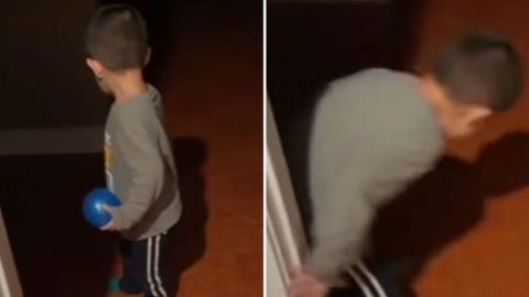 Niño descubre que tiene sombra; divertido video se hace viral