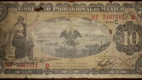 Venden en más de 8 MIL PESOS un billete de 10 pesos en Internet