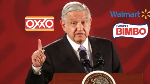 Propone AMLO llegar a un acuerdo con Oxxo, Bimbo y Walmart por ley Eléctrica