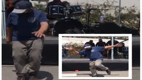 Adulto mayor baila mambo y swing tras recibir vacuna contra COVID