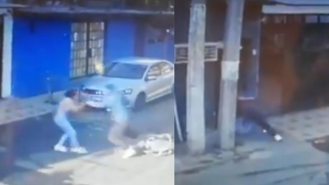 Hombre asalta a jovencita y huye tras ataque de su perro