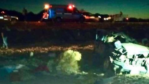 Cuatro muertos en fatal accidente sobre la carretera Mexicali-San Felipe