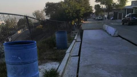 Derrumbe en Lomas de la Presa