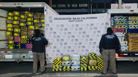 FGE ASEGURA MÁS DE CINCO TONELADAS DE MARIHUANA Y DIVERSOS VEHÍCULOS