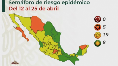 Semáforo epidemiológico en México: Baja California en amarillo y ninguno en rojo