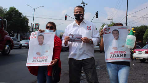Alfredo Adame inicia campaña pese a controversias; pide no vender el voto