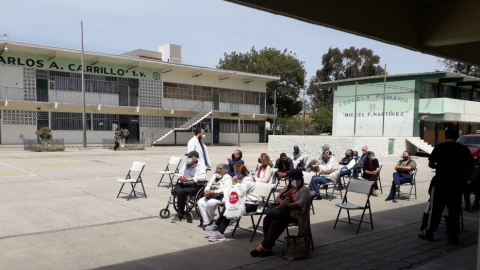 Poca afluencia para vacunarse contra COVID-19 en Tijuana