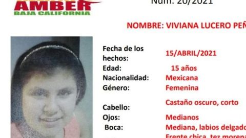 ALERTA AMBER: VIVIANA LUCERO PEÑA DE 15 AÑOS