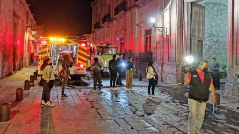 Incendio causa daños en Palacio de Gobierno de Michoacán