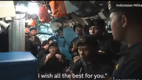 Revelan video de los últimos instantes del hundimiento de un submarino