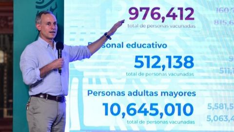 El 10% de la población en México ya está vacunada contra covid: López-Gatell