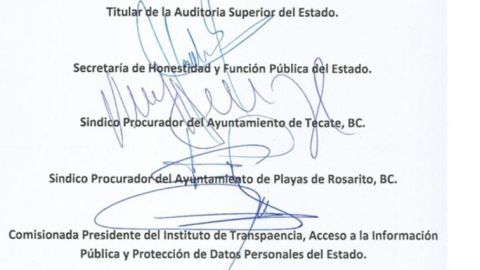 Simulan firmas de funcionarios para avalar convocatoria del SEABC
