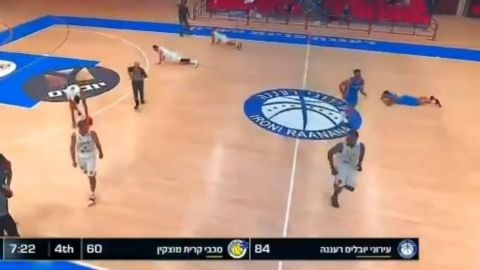 VIDEO: Alerta anti misiles causa pánico en partido de basquetbol en Israel