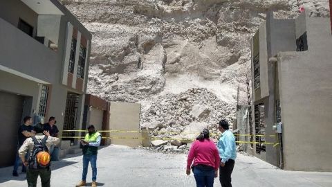 Derrumbe en fraccionamiento de Tijuana