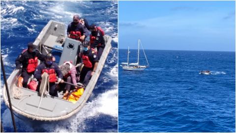 Personal Naval realiza rescate en la mar