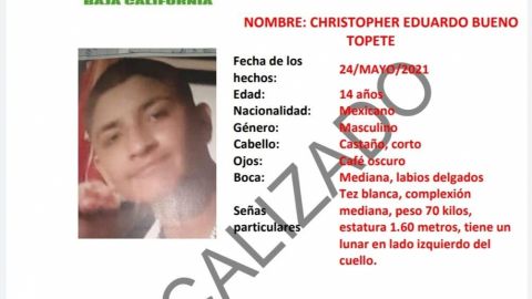 Cancelan Alerta Amber por Christopher Eduardo