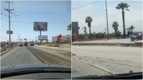 Desorden en reconstrucción del bulevar El Rosario en Tijuana