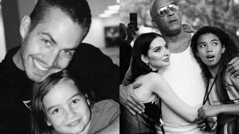 La increíble foto de la hija de Paul Walker junto a Vin Diesel