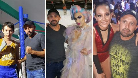 Papá se hace viral por apoyar a sus hijos, un boxeador, una drag y una bailarina