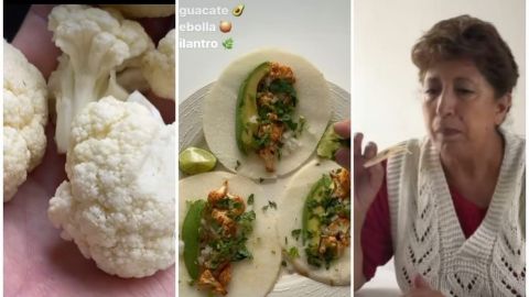 Joven enseña a hacer tacos 'callejeros'; lo critican al usar jícama y coliflor