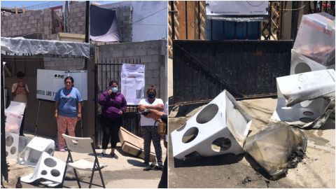 Queman casillas electorales en el distrito XII de Tijuana