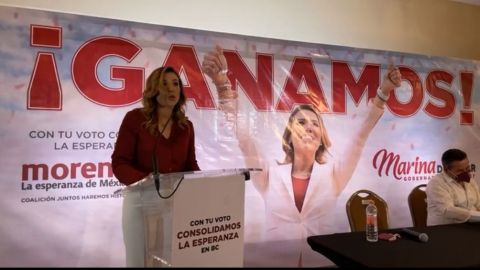 Marina del Pilar Ávila se declara ganadora de elección para gobernador en BC