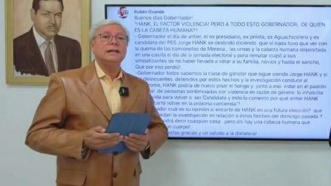 Bonilla ratifica que Hank Rhon es el generador de violencia en BC