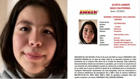 Activan Alerta Amber de adolescente de 13 años en Mexicali