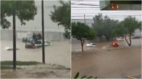📹 VIDEO: Tormenta y granizo dejan autos sumergidos en Estado de México