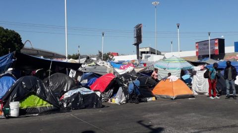 Vulnerabilidad de migrantes en el campamento del Chaparral, preocupa a CNDH
