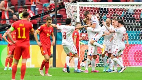 Dinamarca golea a Gales y es el primer calificado a cuartos de final de Eurocopa