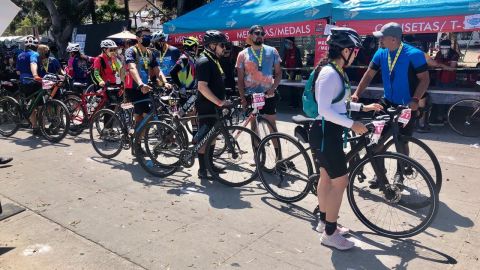 📹 VIDEO: Llegada festiva del Paseo Ciclista Rosarito-Ensenada