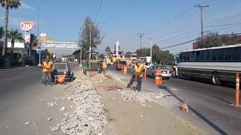 Inician obras de reparación en tramo carretero del boulevard Limón Padilla