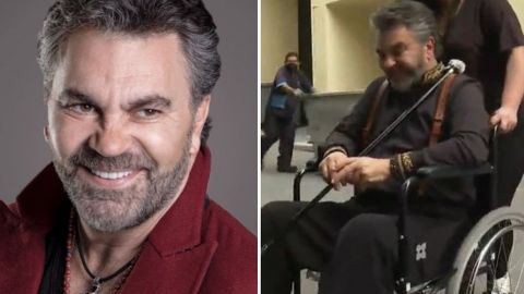 'Me pusieron prótesis': Manuel Mijares preocupa tras aparecer en silla de ruedas