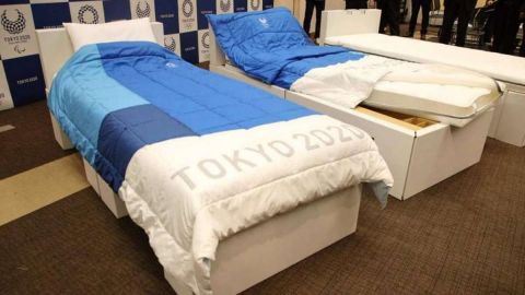 Así son las camas ''anti sexo'' que tendrán los atletas de los juegos olímpicos