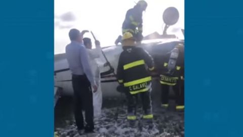🎥 Muere piloto tras desplome de aeronave, los cuerpos quedaron prensados