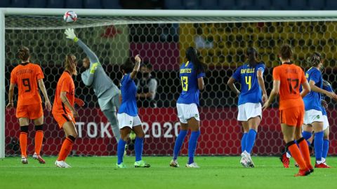 Futbol Femenil: Brasil y Holanda empatan a tres goles