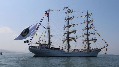 ⛵ Regresará en agosto el Buque Escuela Velero Cuauhtémoc