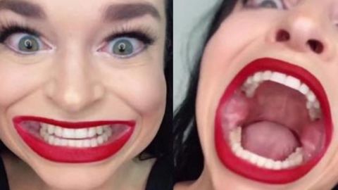 Mujer gana Récord Guinness por la boca abierta más grande del mundo