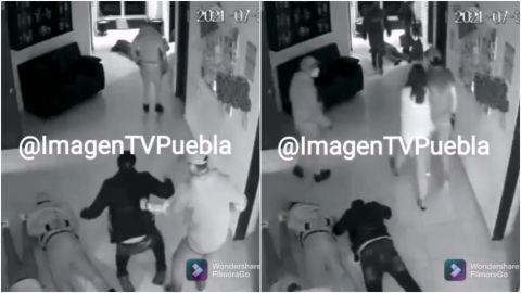 📹 VIDEO: 10 hombres armados asaltan violentamente empresa de gas LP en Puebla